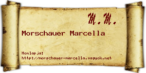 Morschauer Marcella névjegykártya